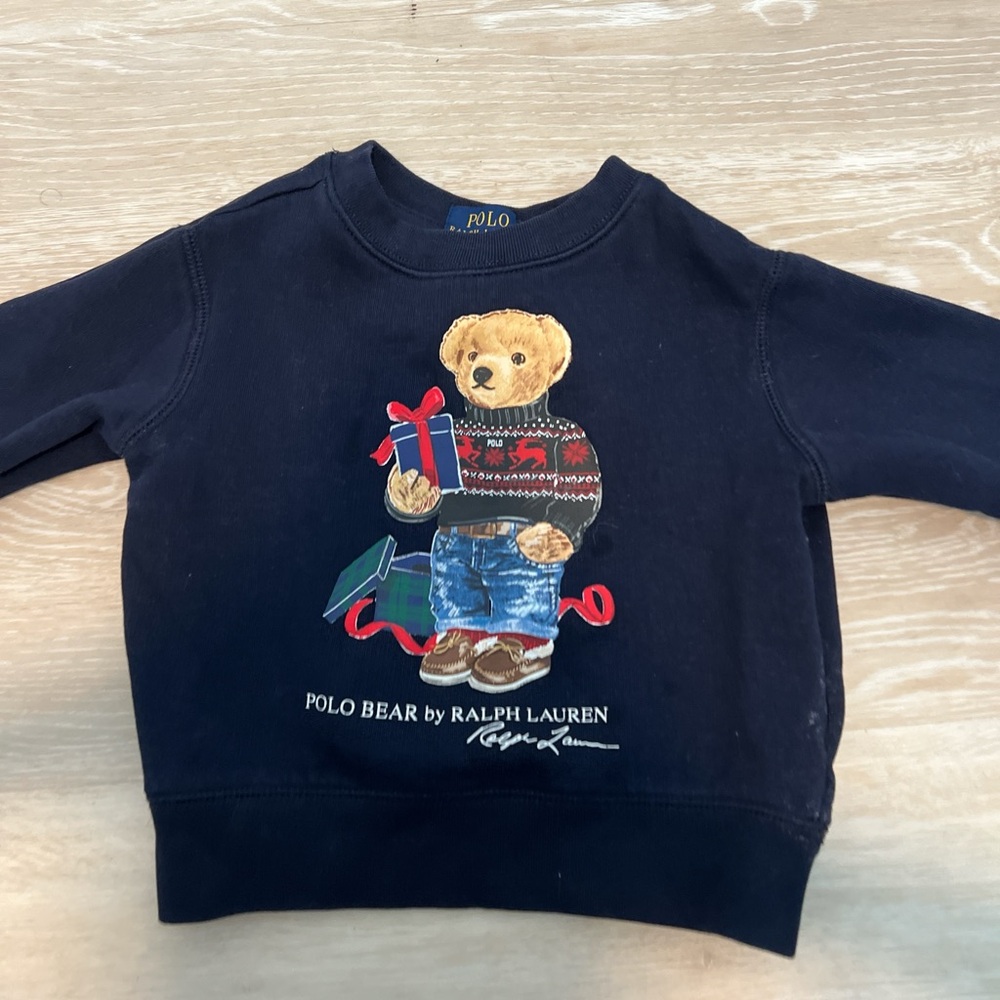 Polo by Ralph Lauren Kids Navy Bear Hoodie